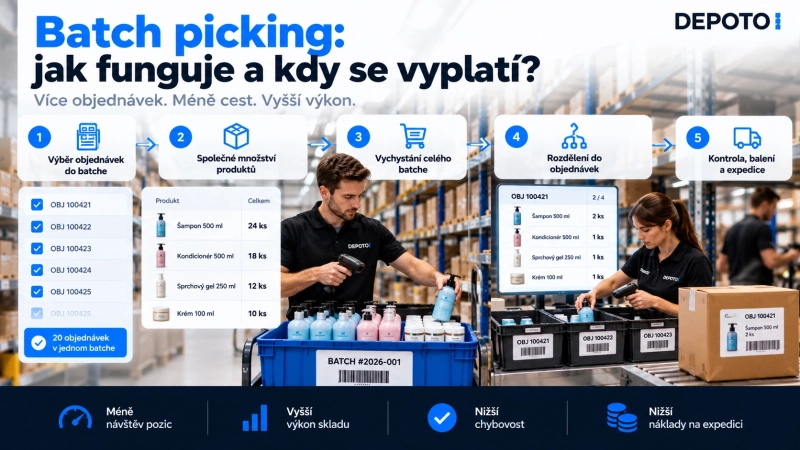 Batch picking: jak funguje a kdy se vyplatí?